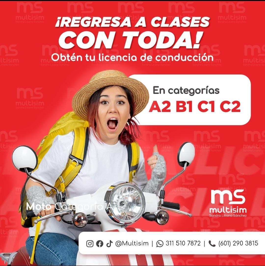licencia para moto A2 multisim