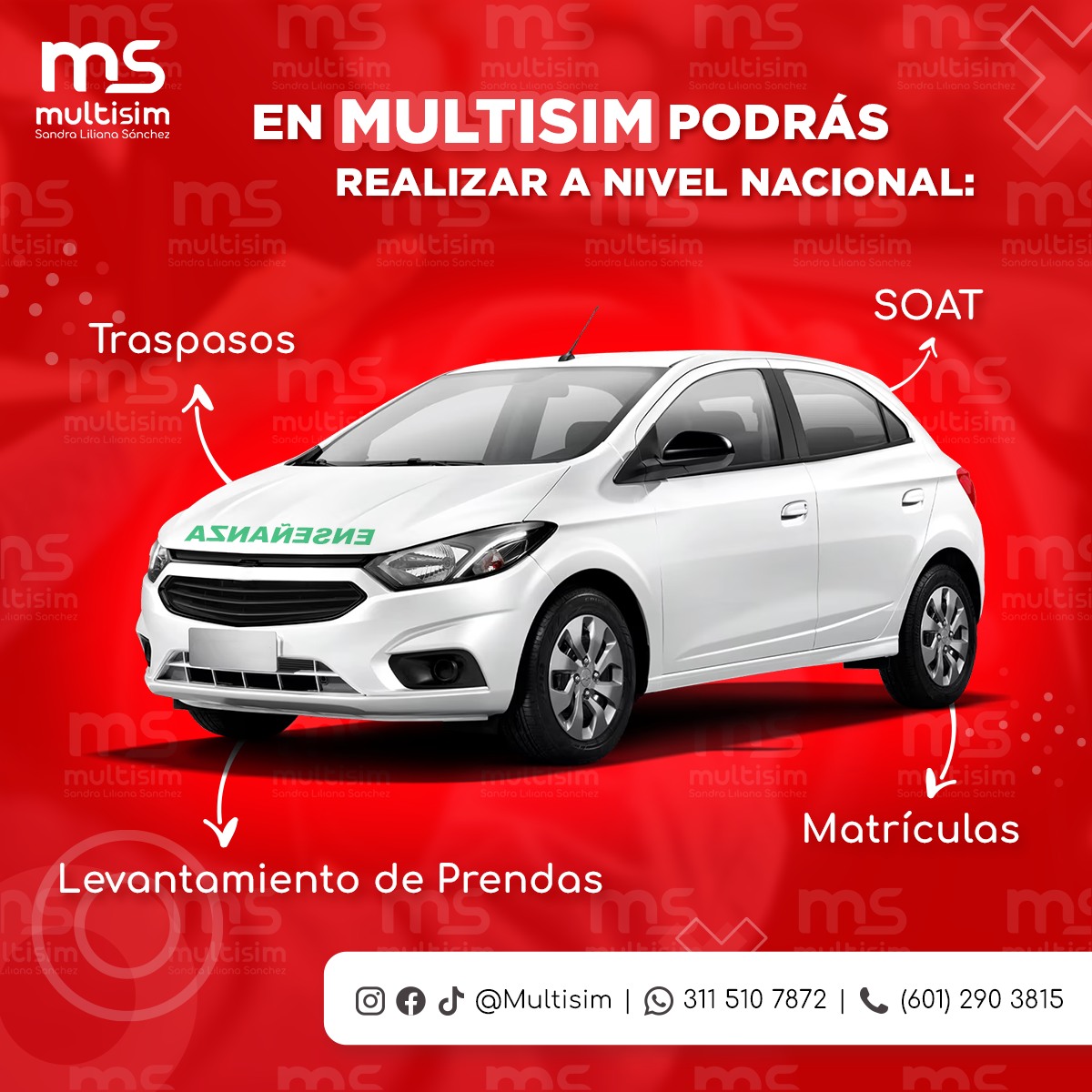 tramistes a nivel nacional Multisim